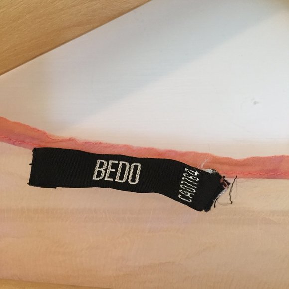 BEDO pink purple wide-neck tie dye top - size L - Picture 5 of 10